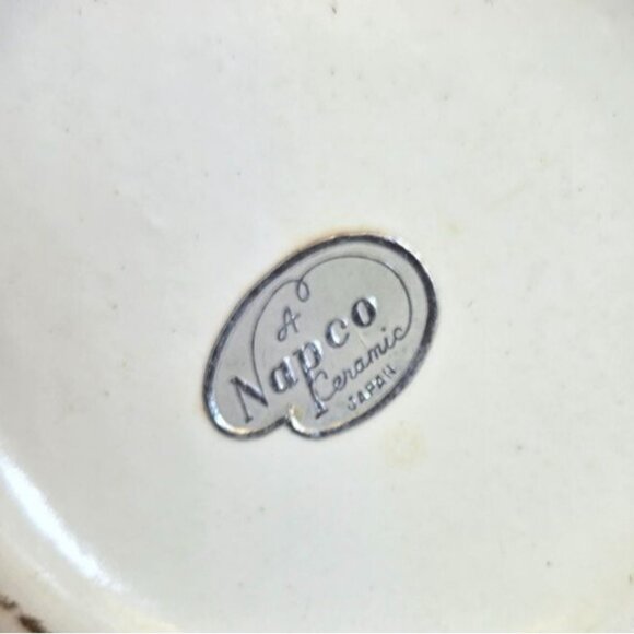 VTG Napco Pastel Plaid Blue and yellow Planter Baby shower planter Ceramic Baske - Picture 8 of 10